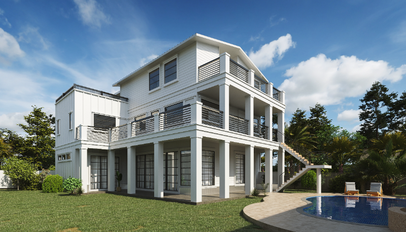 Main House with pool